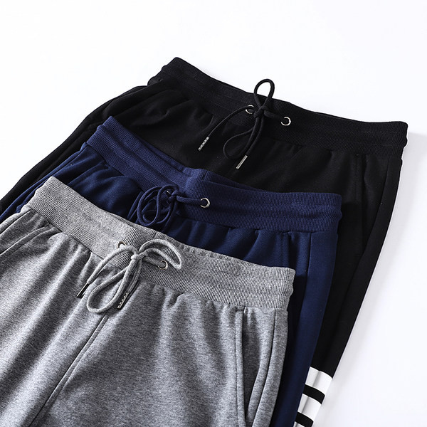 Ανδρικά καλοκαιρινά παντελόνια με κορδόνια και μπορντούρα