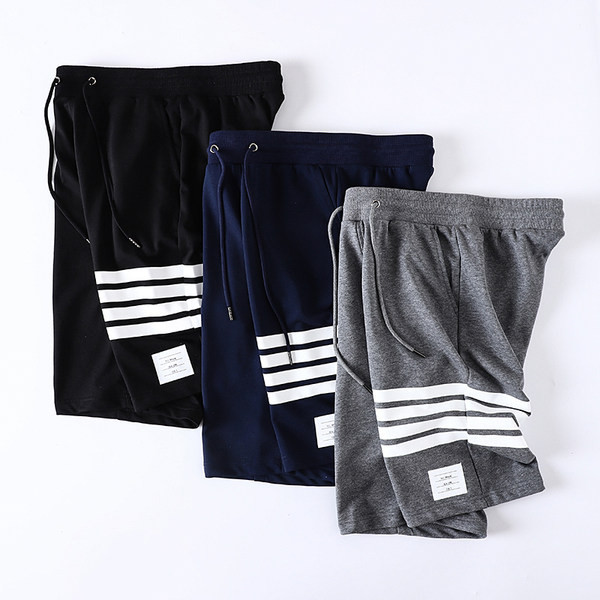 Ανδρικά καλοκαιρινά παντελόνια με κορδόνια και μπορντούρα