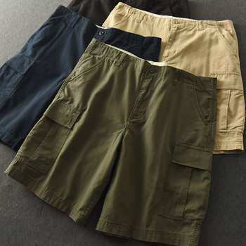 Мъжки ежедневни къси панталони с джобове в три цвята