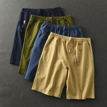 Мъжки летни къси панталони с връзки и джобове