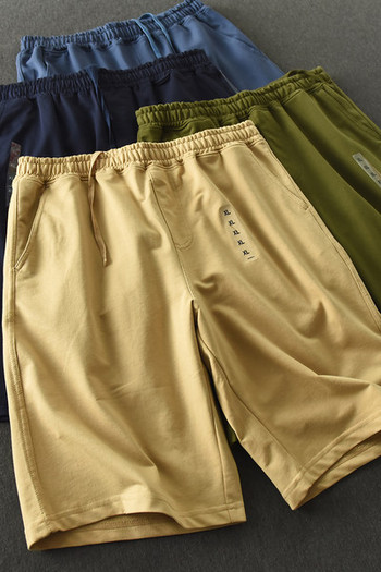 Мъжки летни къси панталони с връзки и джобове