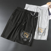 Casual ανδρικό παντελόνι 3/4 με απλικέ - δύο μοντέλα