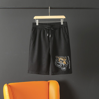 Casual ανδρικό παντελόνι 3/4 με απλικέ - δύο μοντέλα