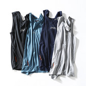 Ανδρικό καθημερινό αμάνικο με επιγραφή