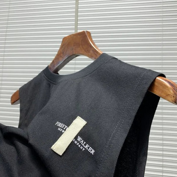 Ανδρική καλοκαιρινή αμάνικη μπλούζα  με O -λαιμόκοψη - δύο μοντέλα