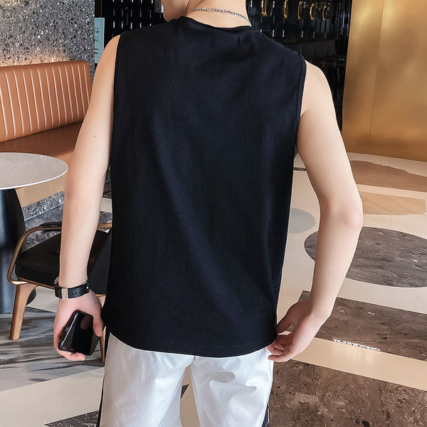 Ανδρικό  αμάνικο μπλουζάκι με εκτύπωση σε διάφορα χρώματα