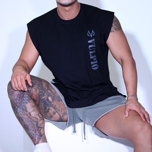 Férfi sport tank felső felirattal