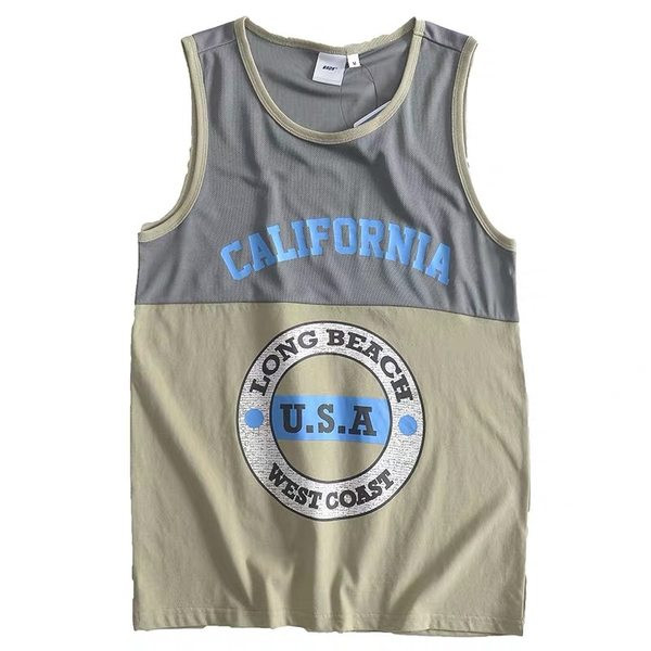 Καθημερινή ανδρική καλοκαιρινή αμάνικη μπλούζα με απλικέ