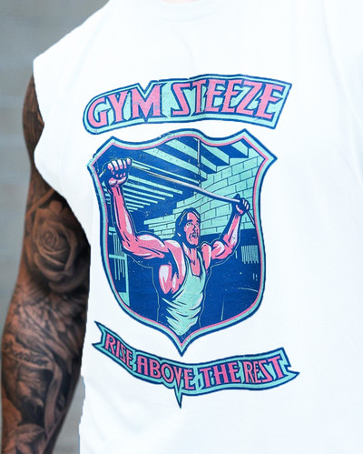 Trükiga meeste sportlik tanktop