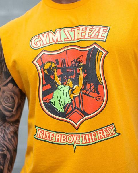 Ανδρική αθλητική αμάνικη μπλούζα με εκτύπωση