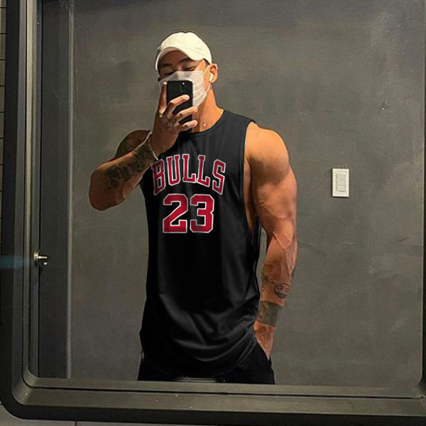 Μοντέρνο ανδρικό αμάνικο με επιγραφές