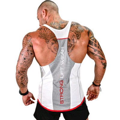 Vīriešu sporta tanktops ar uzrakstu vairākās krāsās