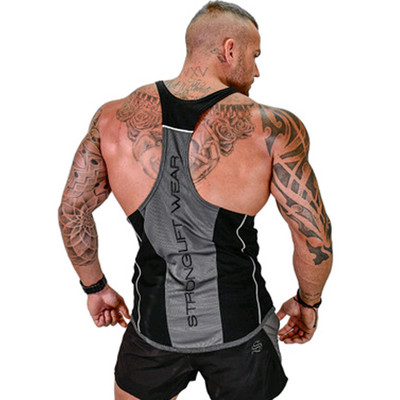 Vīriešu sporta tanktops ar uzrakstu vairākās krāsās