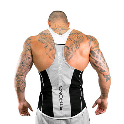 Vīriešu sporta tanktops ar uzrakstu vairākās krāsās