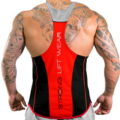 Vīriešu sporta tanktops ar uzrakstu vairākās krāsās