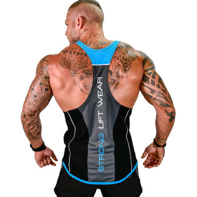 Vīriešu sporta tanktops ar uzrakstu vairākās krāsās