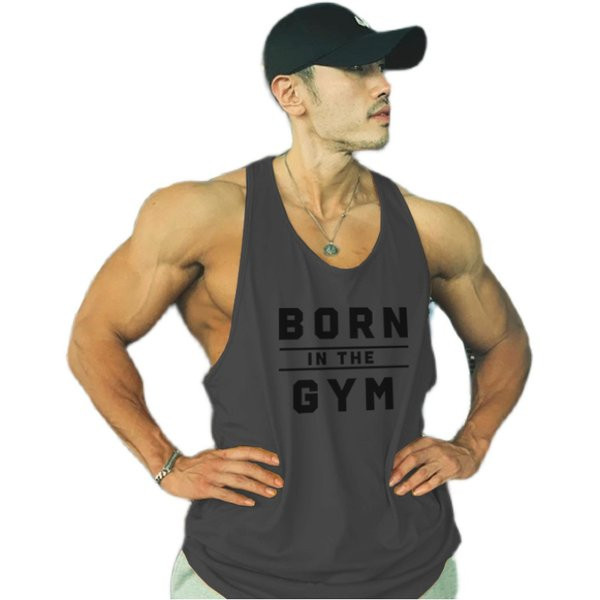 Modern férfi felső pánttal és felirattal