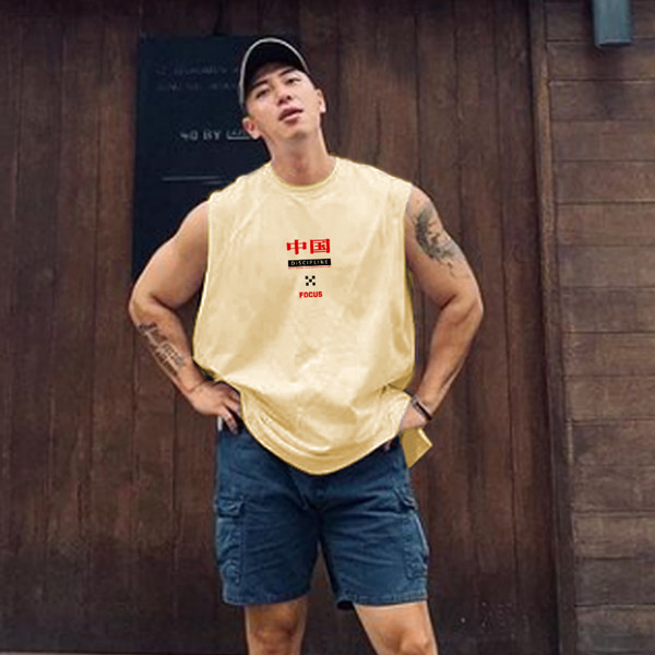 Ανδρικό casual αμάνικο - κλασικό μοντέλο