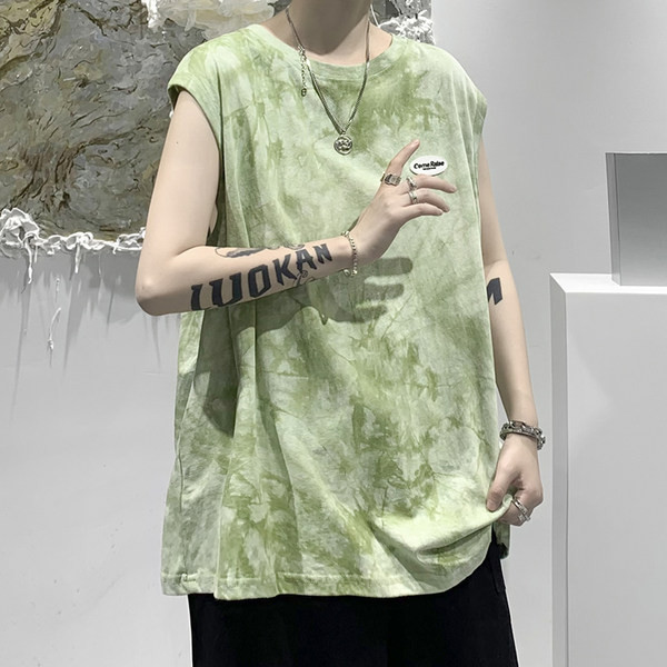 Φαρδύ ανδρική αμάνικη μπλούζα σε ιριδίζοντα χρώματα