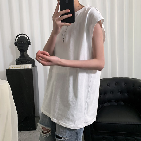 Καλοκαιρινό αμάνικο - απλό μοντέλο 