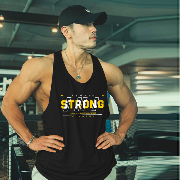 Ανδρική αθλητική μπλούζα με έγχρωμη επιγραφή