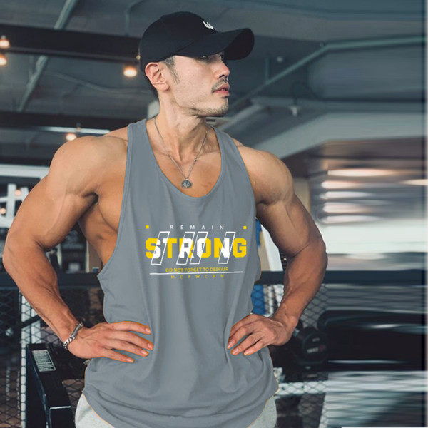 Ανδρική αθλητική μπλούζα με έγχρωμη επιγραφή