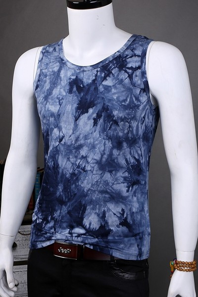 Καθημερινή ανδρική μπλούζα με μαρμάρινο αποτέλεσμα - έως 5XL