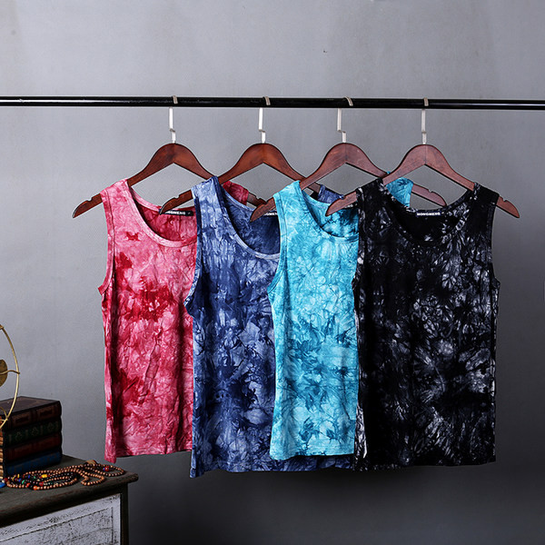 Καθημερινή ανδρική μπλούζα με μαρμάρινο αποτέλεσμα - έως 5XL