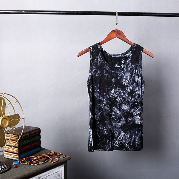 Καθημερινή ανδρική μπλούζα με μαρμάρινο αποτέλεσμα - έως 5XL