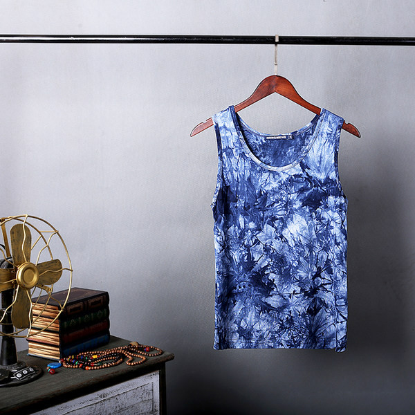 Καθημερινή ανδρική μπλούζα με μαρμάρινο αποτέλεσμα - έως 5XL