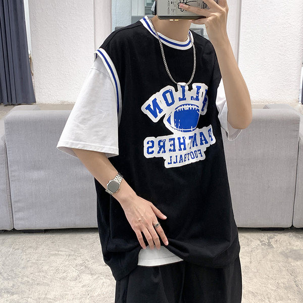 Αθλητική και καθημερινή αμάνικη μπλούζα  με επιγραφή