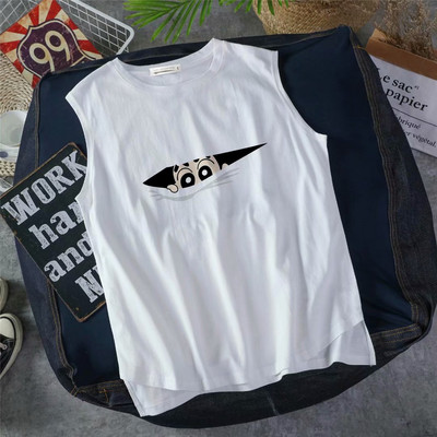 Nyári férfi felső rátéttel és ovális nyakkivágással