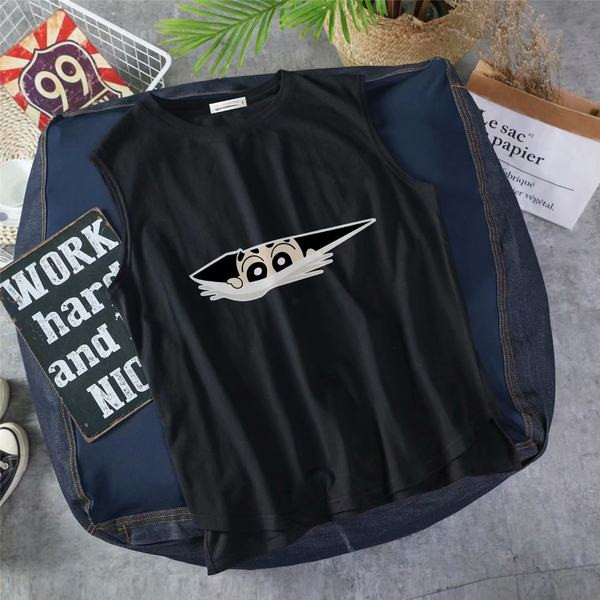 Nyári férfi felső rátéttel és ovális nyakkivágással