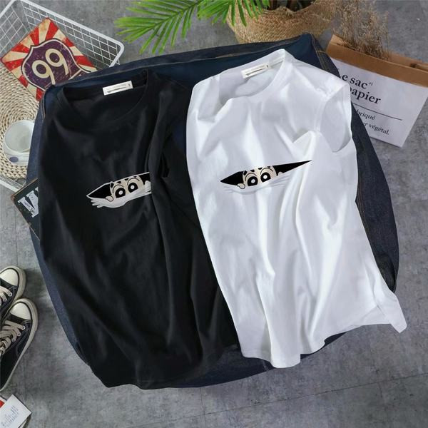 Nyári férfi felső rátéttel és ovális nyakkivágással