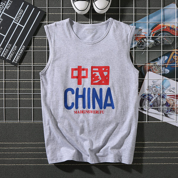 Σπορ και casual αμάνικη μπλούζα με έγχρωμη εκτύπωση