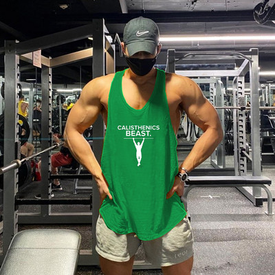 Vīriešu sporta tanktops ar aplikāciju