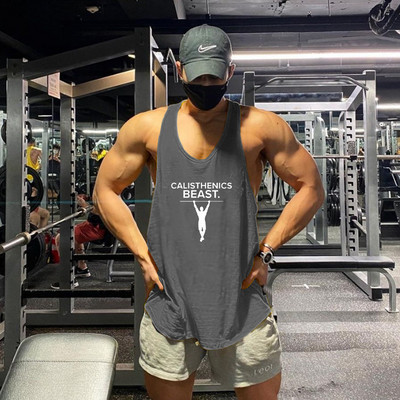 Vīriešu sporta tanktops ar aplikāciju