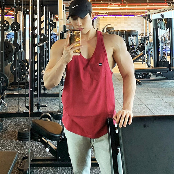 Ανδρικό φαρδύ αμάνικο με τσέπη