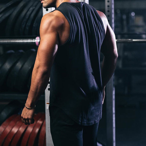 Ανδρικό casual αμάνικο  απλό μοντέλο