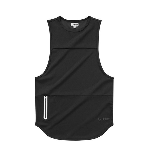 Hétköznapi férfi felső cipzárral és kerek nyakkivágással