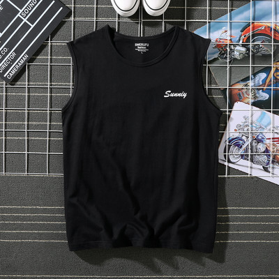 Ühevärviline pealdisega suvine tanktop