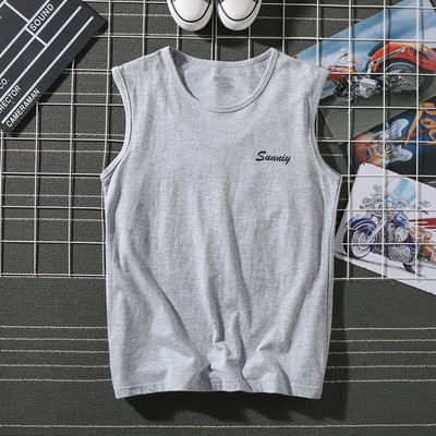 Ühevärviline pealdisega suvine tanktop