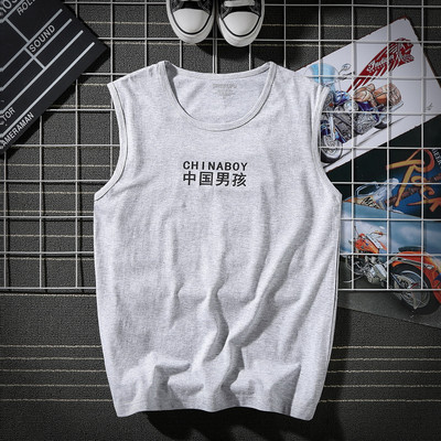 Ühevärviline pealdisega suvine tanktop