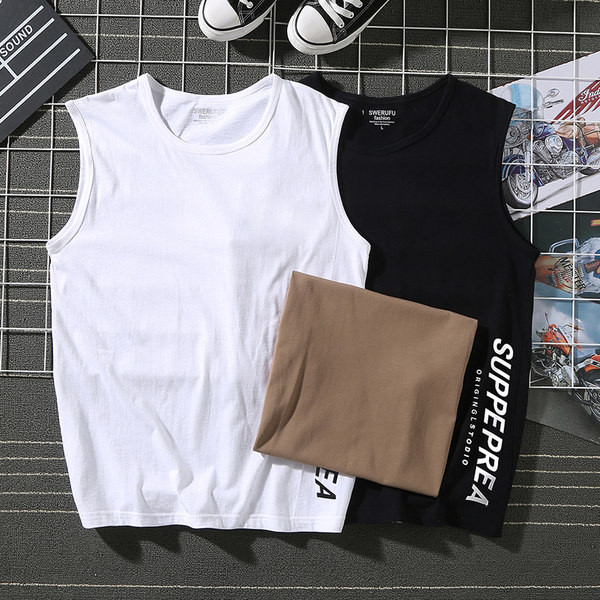 Egyszínű nyári felső, felirattal