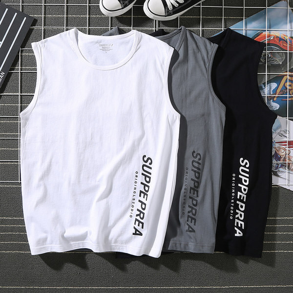 Egyszínű nyári felső, felirattal