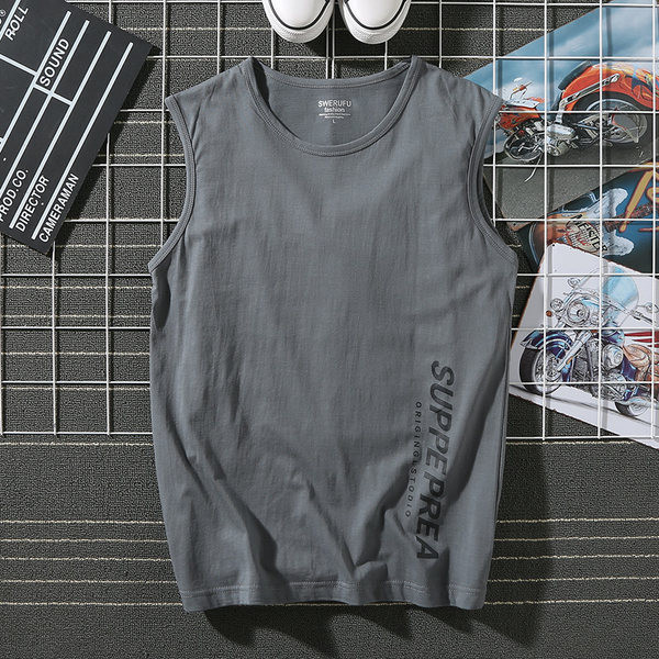 Egyszínű nyári felső, felirattal