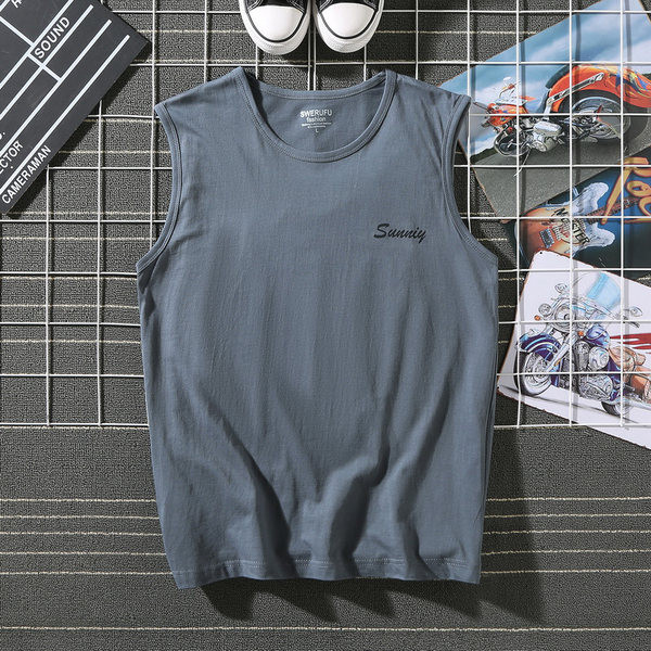 Καλοκαιρινή ανδρική μπλούζα με επιγραφή