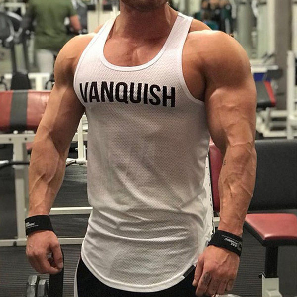 Feliratos férfi felső - gyorsan száradó anyagból