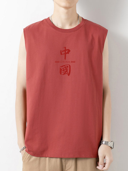 Férfi alkalmi felső O-nyakkal