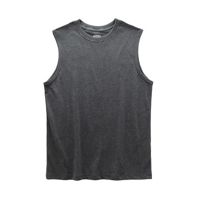 Βαμβακερή αμάνικη μπλούζα  για άνδρες - ένα χρώμα